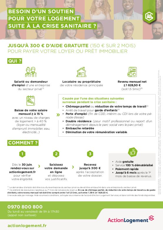 Affiche action logement aide au logement